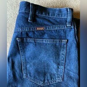 Rustler Men's Dark Blue Denim Jeans